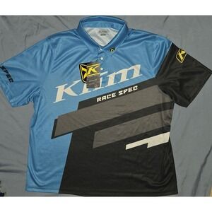 KLIM Men's Race Spec Polo Short Sleeve Blue Sz 2XL NWT
